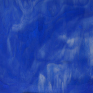 4C (Cobalt Blue (605), White) Opalescent Combination Art Sheet Glass by KOG Kokomo Opalescent Glass Smooth Texture