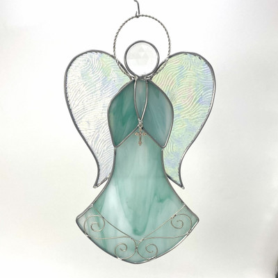Large Bell Shaped Angel Suncatcher - 8389