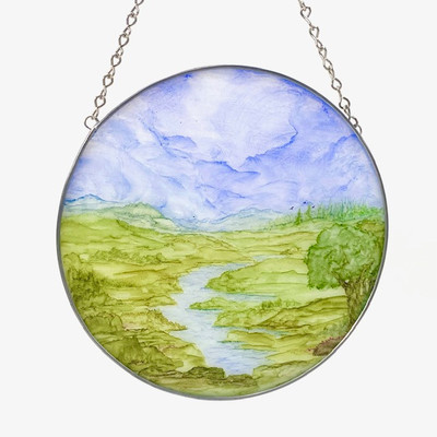 August 27 Thursday - Painting on Glass  - 8:30 am - 11:30 am OR 1:00 pm - 4:00 pm with Dee