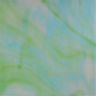 Sheet Glass Sample - 270 (Sky Blue (618), Light Amber (182), Opal)