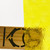Detail of 216LL Yellow Cathedral Art Sheet Glass by KOG Kokomo Opalescent Glass Rondalite Texture Showing Opacity