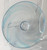 Blown Rondels - Pinwheel - 3" Clear with Light Blue Pinwheel D