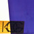 Detail of 855 Dark Violet (Bluest) Cathedral Art Sheet Glass by KOG Kokomo Opalescent Glass Smooth Texture Showing Opacity
