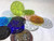 Wildflower Art Glass Pressed Jewel Shown in Assorted Colors