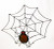 Red spider with web art glass suncatcher Red spider with web art glass suncatcher