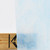 Detail of 37L (Sky Blue (618), Lighter White) Opalescent Combination Art Sheet Glass by KOG Kokomo Opalescent Glass Smooth Texture  Showing Opacity