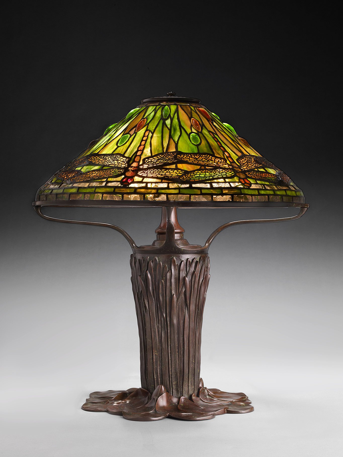 a Tiffany dragonfly lamp