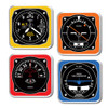 4 Piece Retro Coaster Set