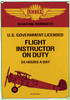 Flight Instructor On Duty Vintage Sign