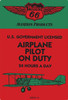 Airplane Pilot On Duty Vintage Sign
