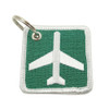 Airport Ahead Embroidered Keychain