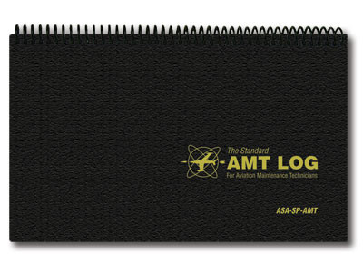 ASA AMT Log Book - 11x6.5 Inch 192 Page Maintenance Technician Journal