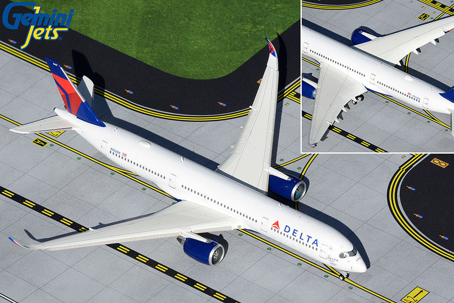 GeminiJets Delta A350-900 1/400 Delta Spirit Reg# N502DN Flaps