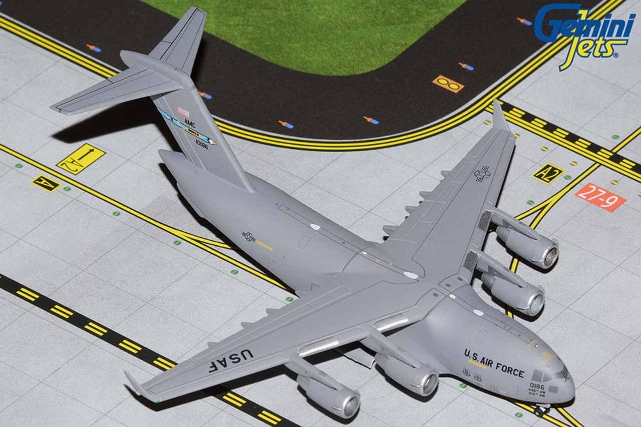 GeminiMacs USAF C-17 1/400 Dover AFB 01-0186 - Pilot Stuff Online