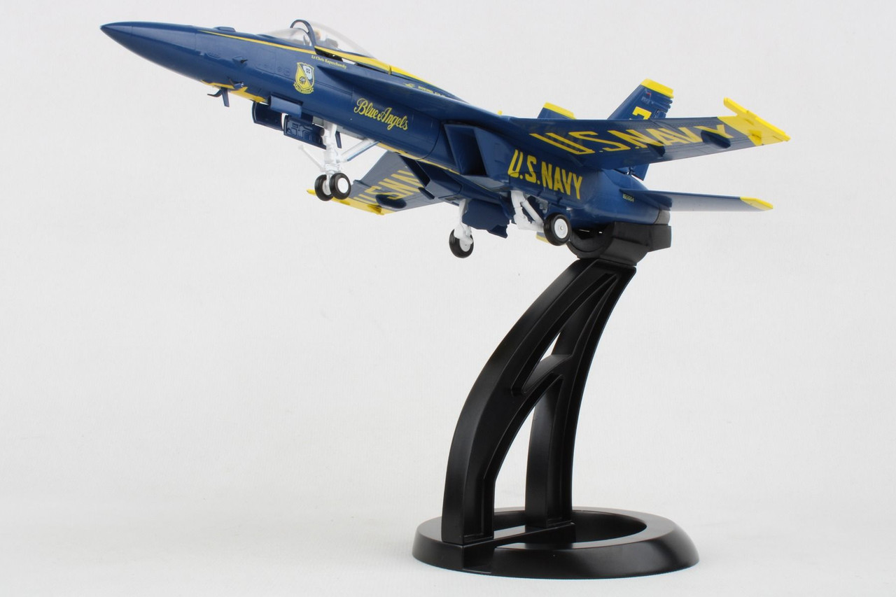 Avion De Chasse Miniature F/A-18 Hornet Blue Angels US Navy - Die-cast échelle 1:64, Neuf