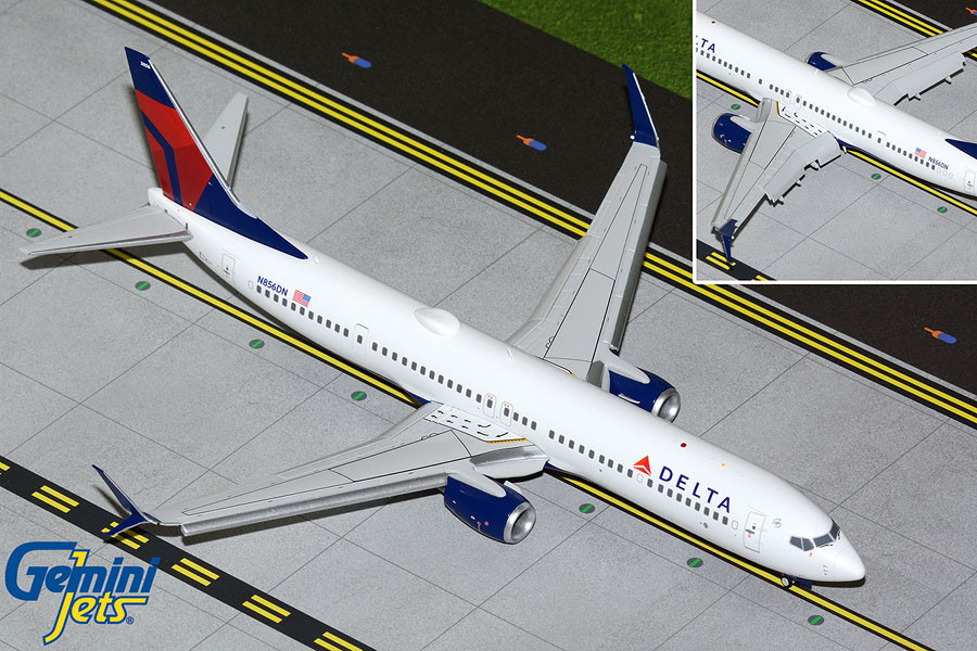Gemini200 Delta 737-900ER 1/200 Reg# N856DN Flaps Down - Pilot