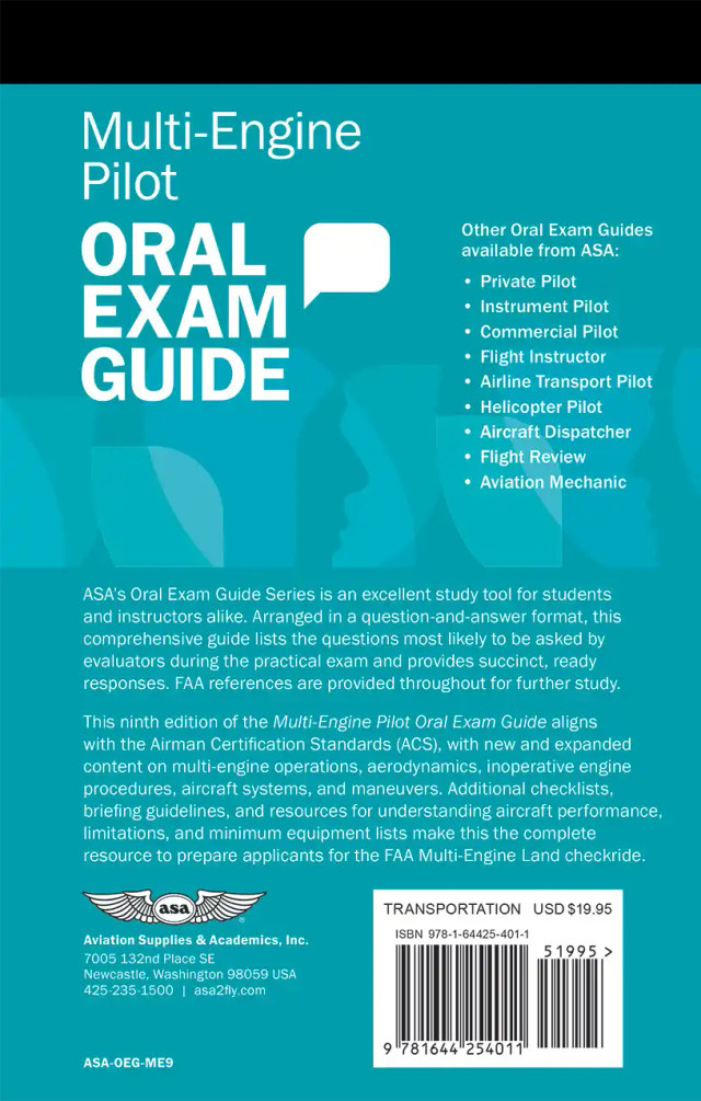 Oral Exam Guide - Multi Engine 9th Ed. - Pilot Stuff Online