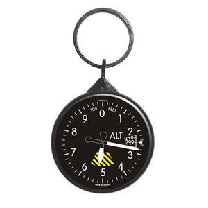 Round Altimeter Keychain