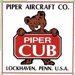 Piper Cub Magnet