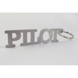 "Pilot" Stainless Steel Keychain