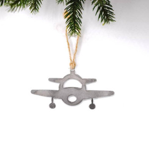 Steel Airplane Ornament