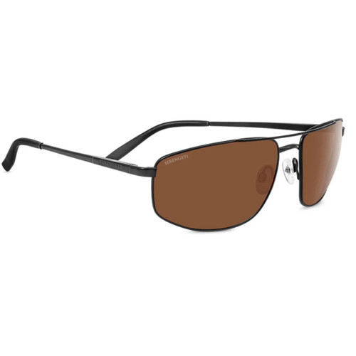 Serengeti Modugno Sunglasses - Matte Black, Mineral Polarized