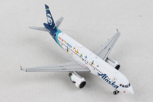 GeminiJets Alaska A320 1/400 Reg# N854VA Fly With Pride