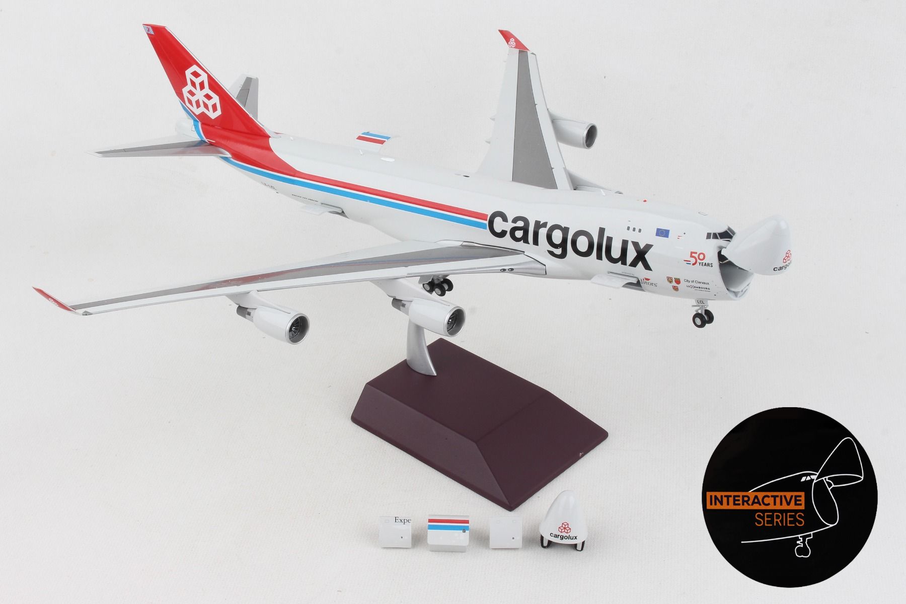 Gemini200 Cargolux 747-400ER 1/200 Interactive Reg# LX-LXL - Pilot