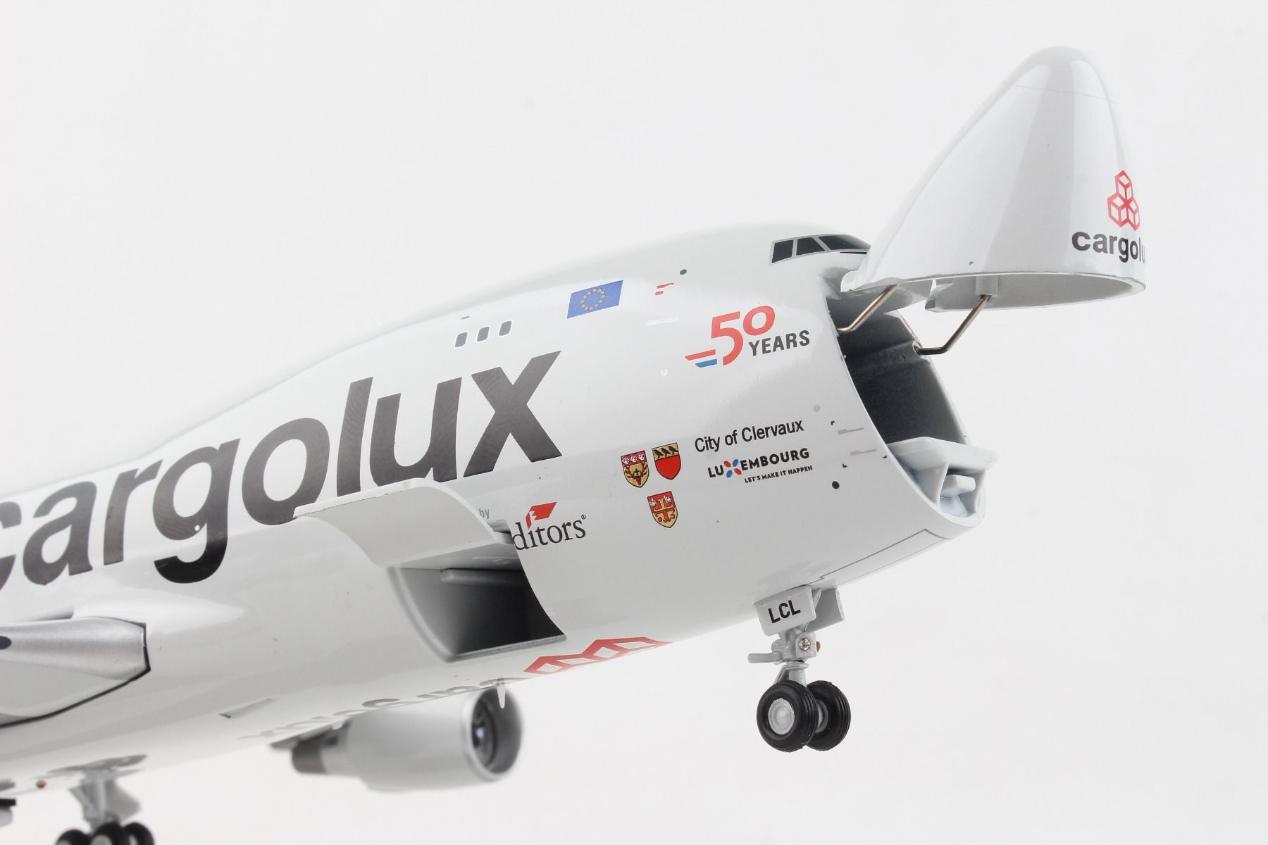 Gemini200 Cargolux 747-400ER 1/200 Interactive Reg# LX-LXL - Pilot