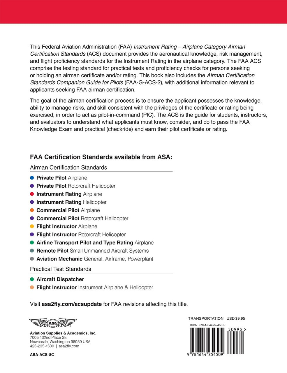 Airman Certification Standards Instrument Airplane Pilot Stuff Online