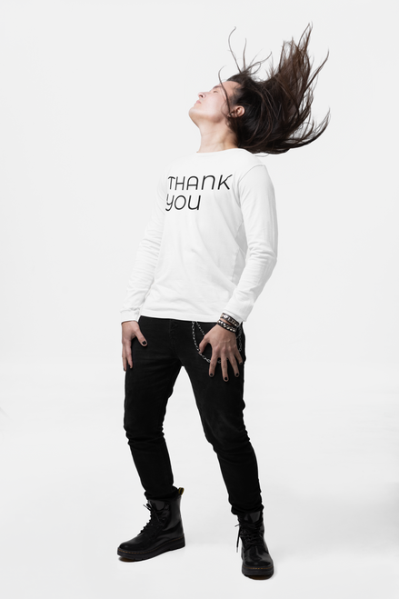 THANK YOU Unisex Ultra Cotton Long Sleeve Tee Gildan 2400