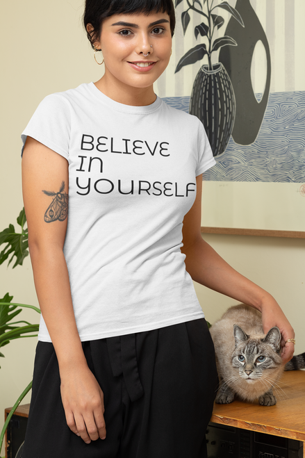 BELIEVE IN YOURSELF Unisex DryBlend® T-Shirt Gildan 8000 