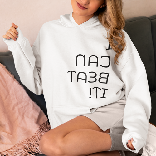 !TI TAƎᗺ ИAƆ I (I CAN BEAT IT!) Unisex Heavy Blend™ Hooded Sweatshirt Gildan 18500 revised 2026-01-25