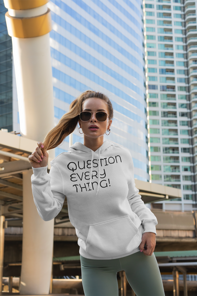 QUESTION EVERY THING! Unisex Heavy Blend™ Hooded Sweatshirt Gildan 18500