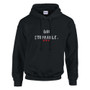 lack pullover hoodie displayed against a light gray background. The front features the empowering message “UNSTOPPABLE.” in distressed white lettering, accented by three small red hearts beneath the text. The hoodie includes a drawstring hood, kangaroo pocket, and ribbed cuffs and hem. The bold black color creates strong contrast with the design, making the inspirational message stand out. The hoodie symbolizes determination, resilience, confidence, and perseverance, making it ideal for cancer awareness, recovery journeys, personal growth, and everyday motivation.