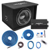 Skar Audio BNDLE-SDR-1X12D2 Single 12" 600W RMS SDR Series Complete Subwoofer Package with Vented Enclosure and Amplifier