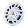 DS18 NXL-8/WH 8" 2-Way Marine Water Resistant Speaker with RGB LED Lights 125W RMS - White