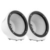 DS18 EN-JS6/WH 6.5" Universal Flat Mount Kick Panel Speaker Pod RGB LED Lights - White