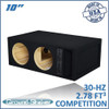 Ground Shaker 30HZ210B Black 10" Dual Competition Ported Sub Box