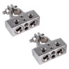 Skar Audio SK-BATTERMS1 2 x 0/4 Gauge and 2 x 8/10 Gauge (+/-) Top Post Heavy Duty Positive and Negative Battery Terminals