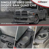 Atrend A201-12CP Single 12" Sealed Subwoofer Enclosure for 2002-2018 Dodge RAM Quad Cab