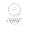 DB Drive WDX8MR6N WDX 8 Series 6.5" 250W RMS Neo Midrange Speaker - 4 Ohm