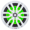DS18 NXL-6 6.5" 100W RMS 2-Way Coaxial Marine Speaker With LED RGB Lights - White