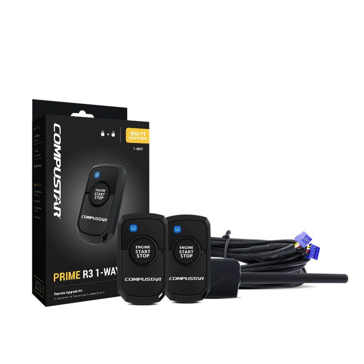 Compustar Prime R3 1-Way 1500-ft Range Remote Kit -RF-1WR3