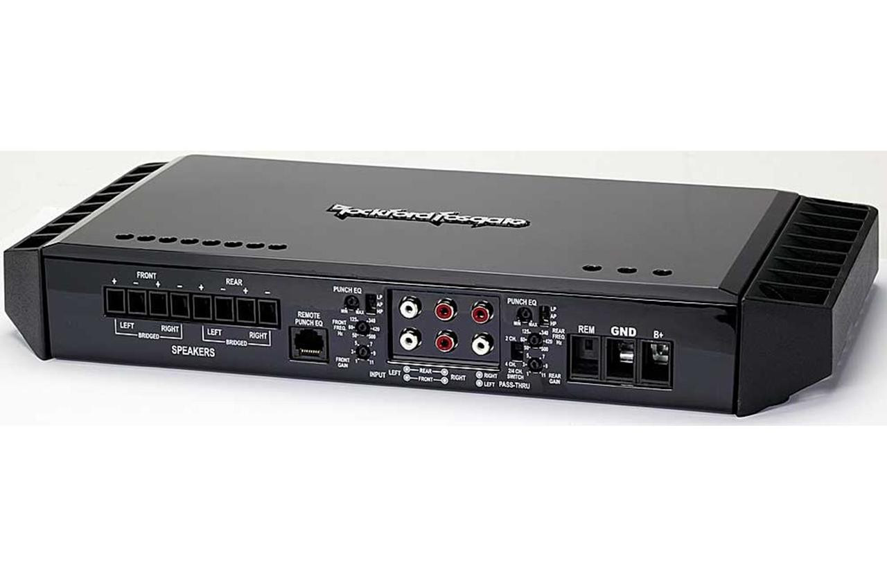 Rockford Fosgate T600-4 Power Series 4-Channel Amplifier - 100W