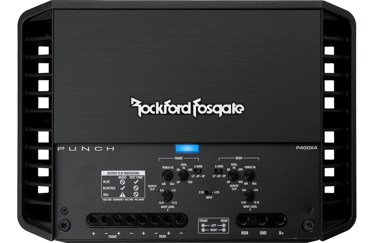 Rockford Fosgate P400X4 Punch 400 Watt 4-Channel Amplifier - Singh