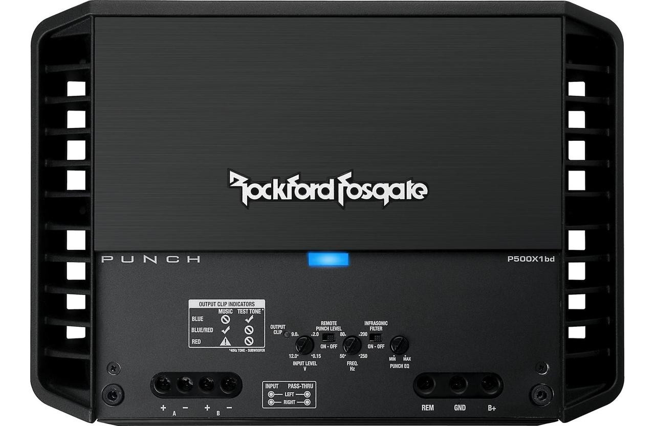 Rockford Fosgate P500X1bd Punch 500 Watt Class-bd Mono Amplifier