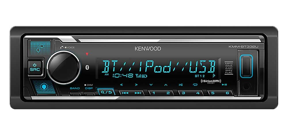 Kenwood KMM-BT332U Single DIN In-Dash Digital Media Receiver with