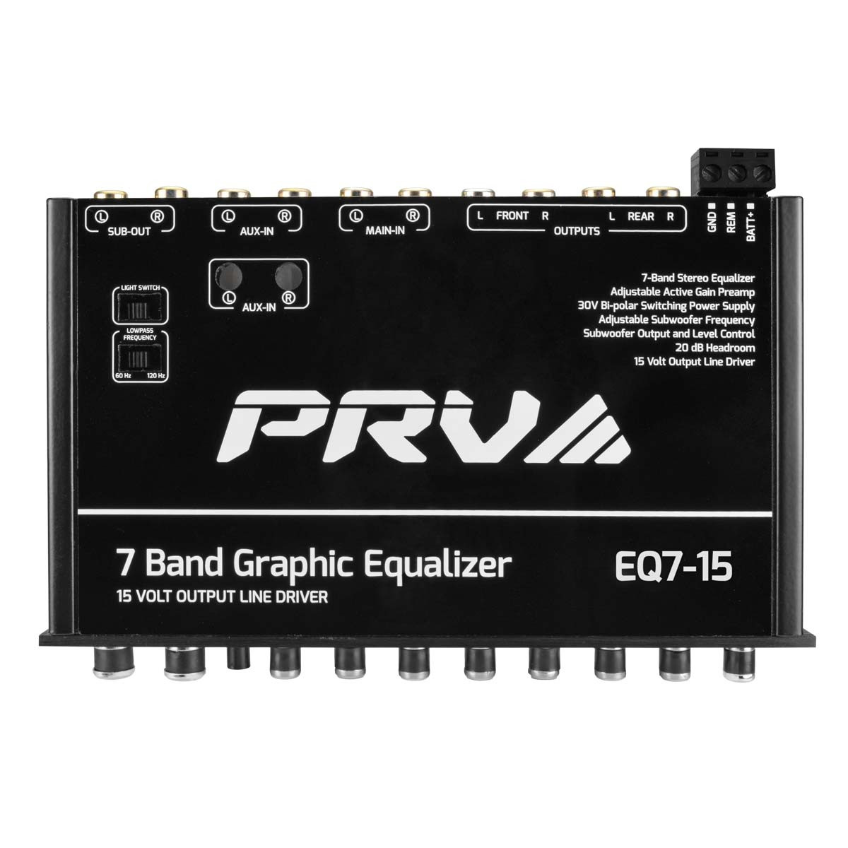 PRV Audio EQ7-15 7 Band Car Audio Equalizer - Singh Electronics