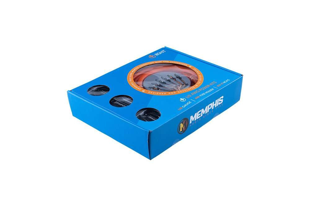 Memphis Audio 0-Gauge Amp Install Kit - Includes ANL Fuse Holder, 250A Fuse, And 17ft RCA Cables